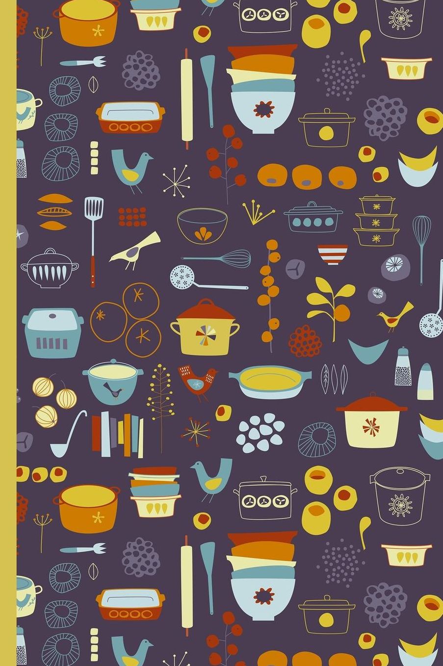 Notes: A Blank Isometric Graph Paper Notebook with Retro Kitchen Cover Art