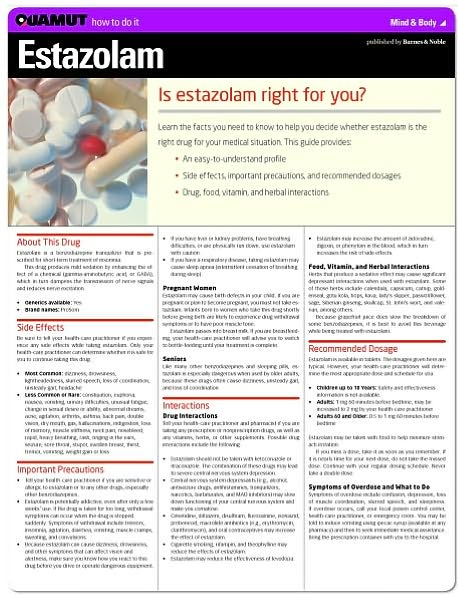 Estazolam (Quamut)