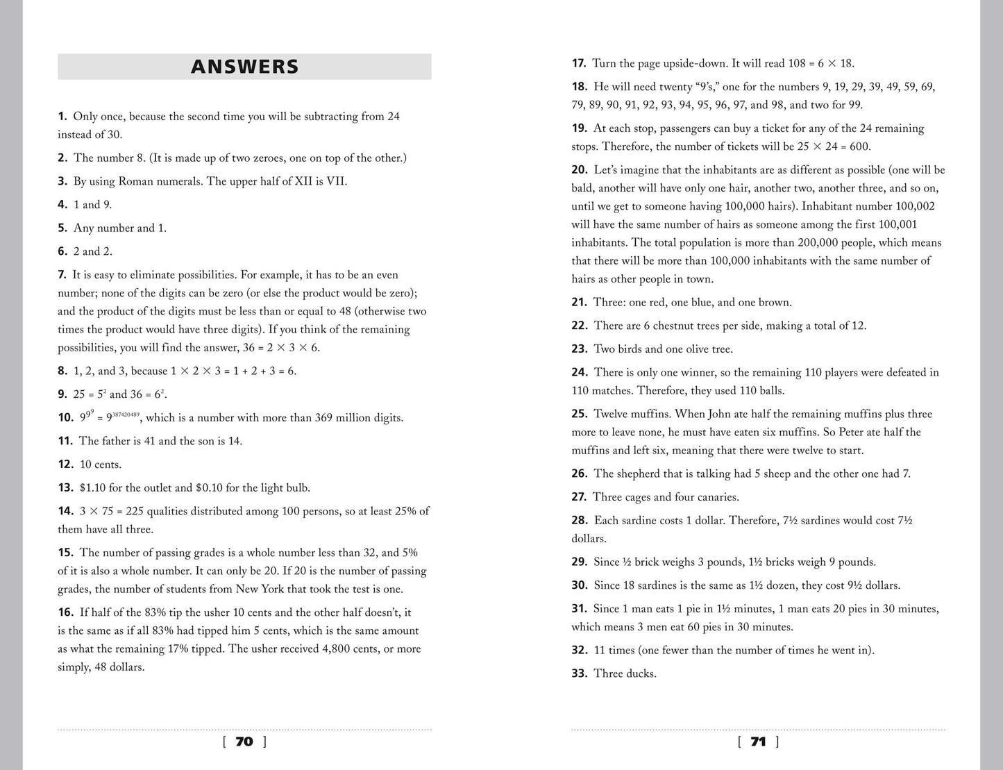 Brain Aerobics Mindteasers