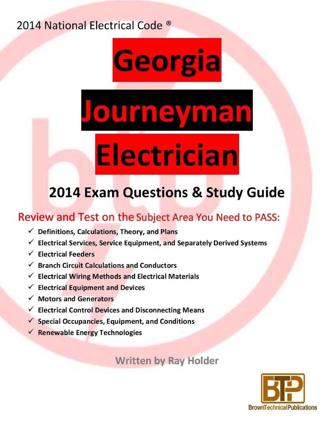Georgia 2014 Journeyman Electrician Study Guide