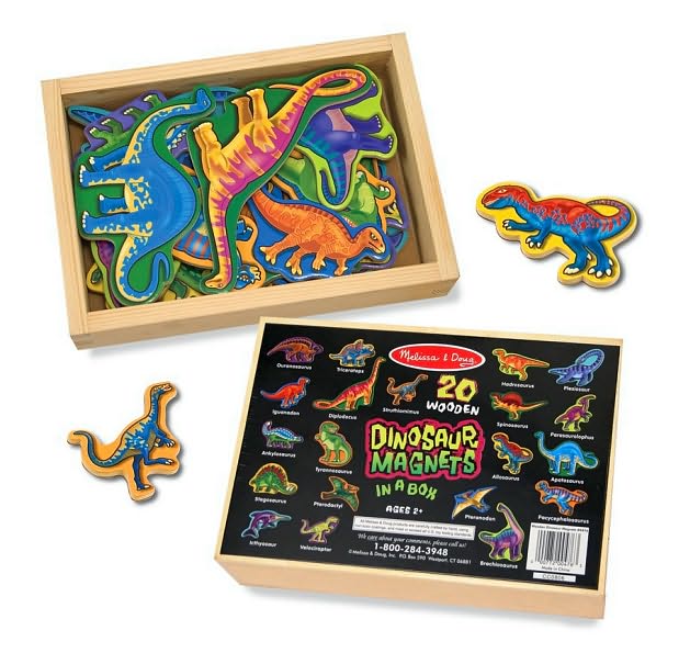 Wooden Dinosaur Magnets