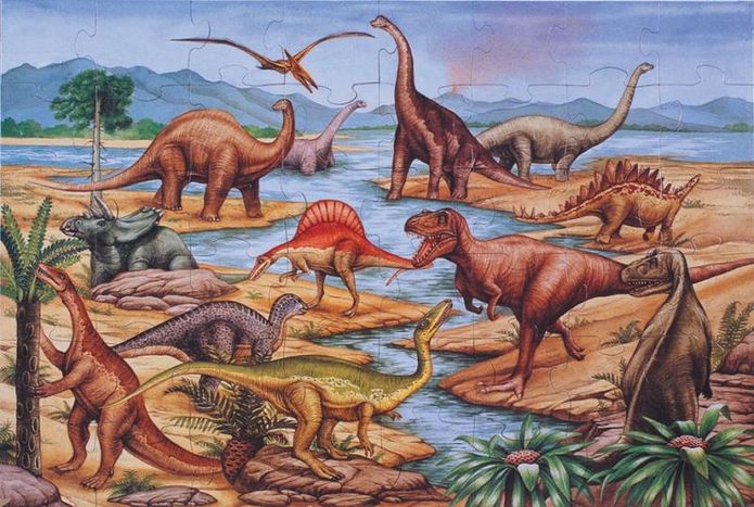 Mellisa n Doug 421 Dinosaurs Floor Puzzle - 48 pc