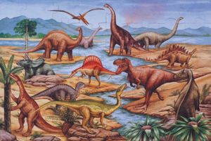 Mellisa n Doug 421 Dinosaurs Floor Puzzle - 48 pc