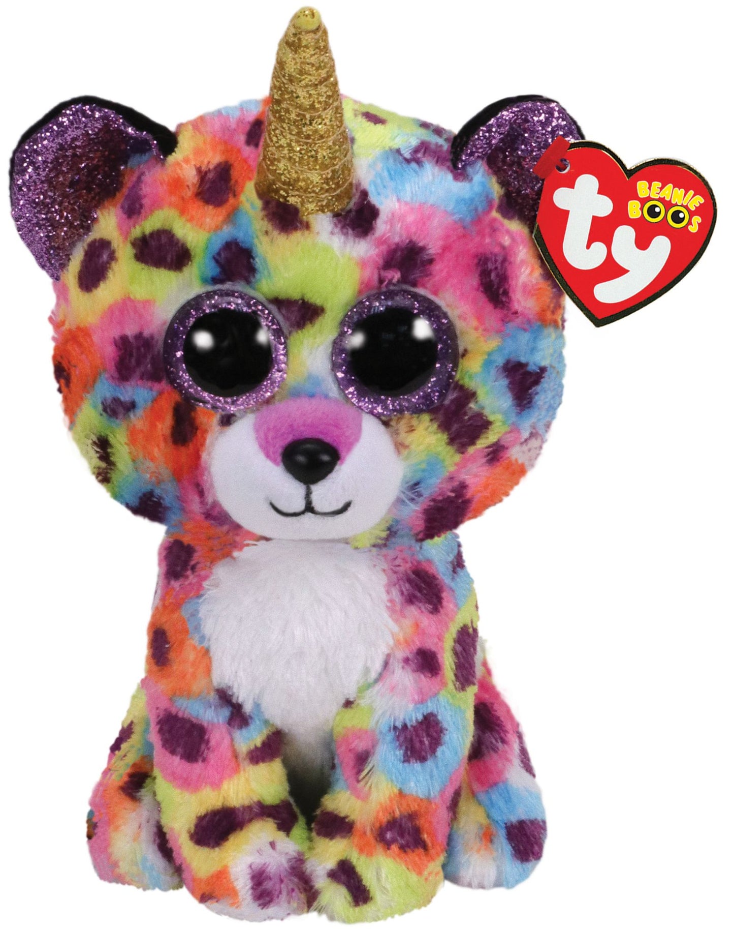 Ty Giselle - Rainbow Leopard w/Horn Regular 6"