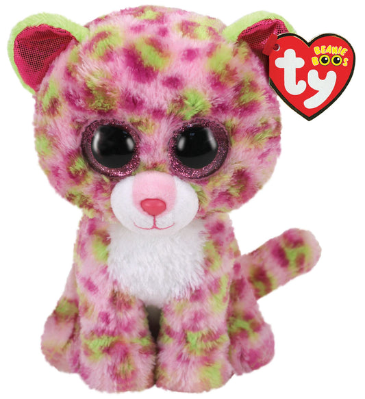 Ty Beanie Boos Plush - Lainey Pink Leopard, 6"