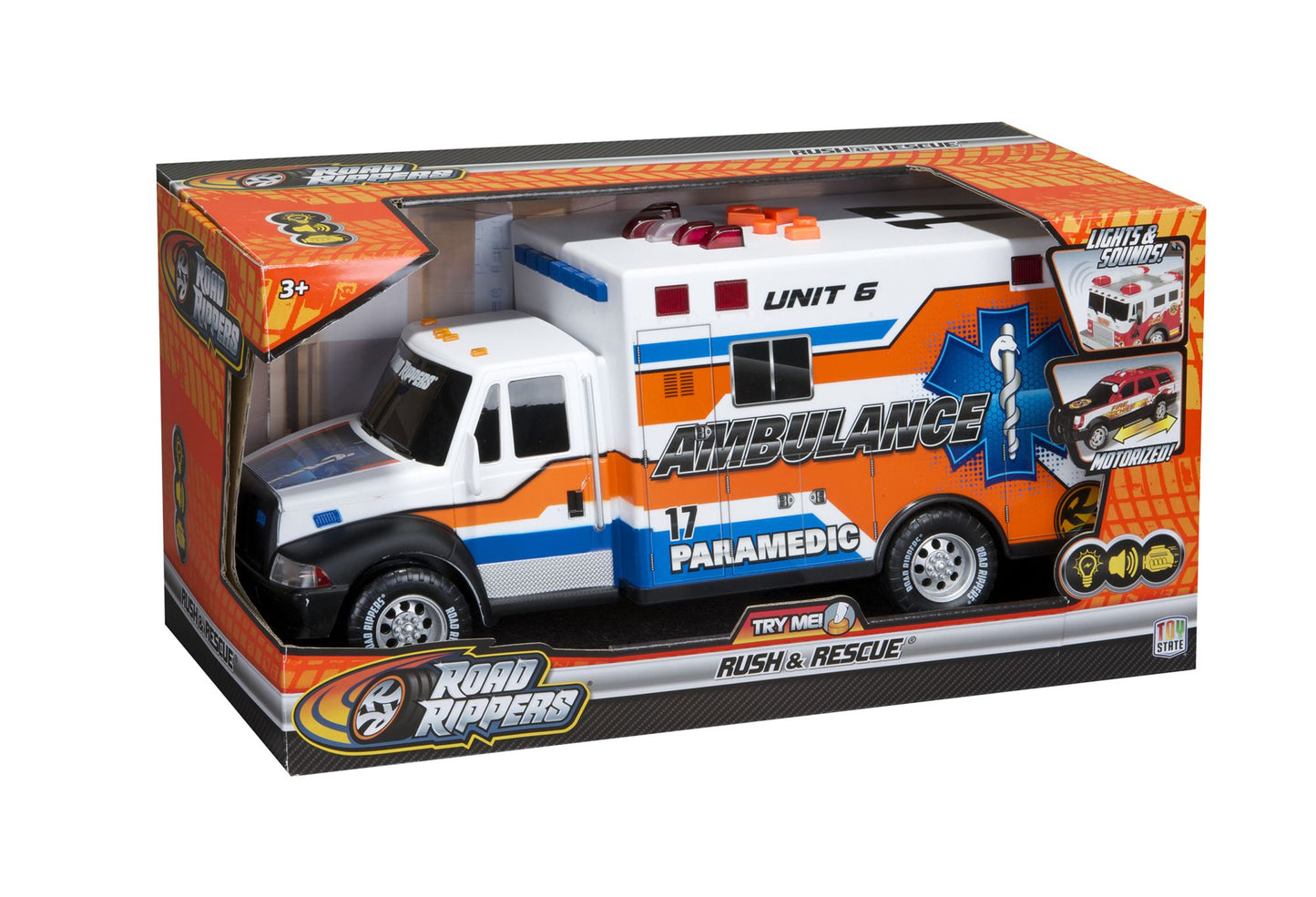 Road Rippers 14" Rush & Rescue Ambulance Car