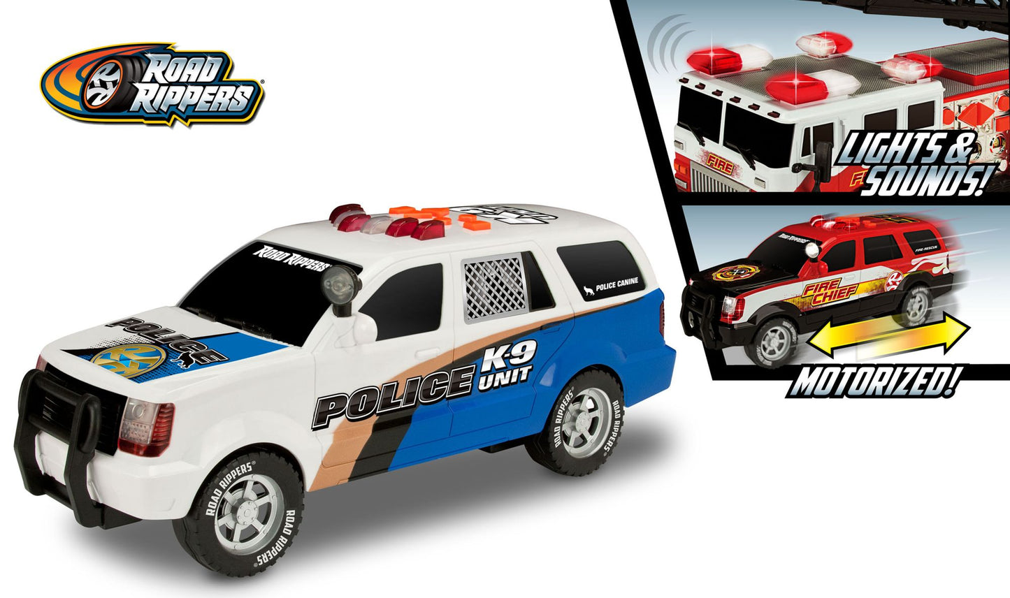 Road Rippers 14" Rush & Rescue Police K9 SUV