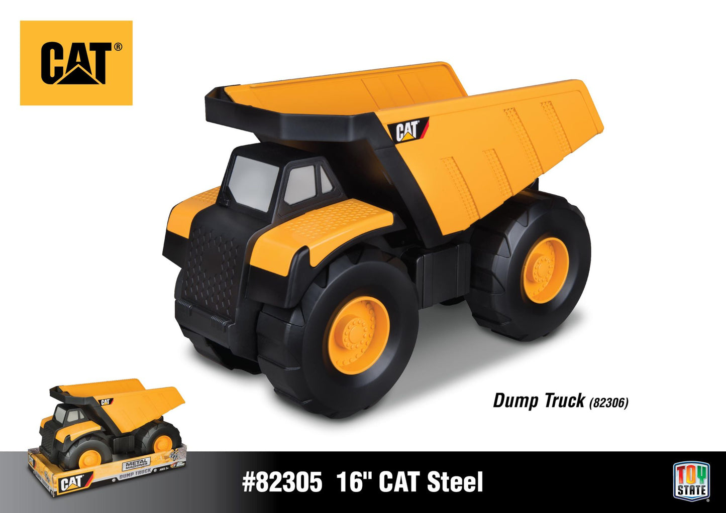 Caterpillar 16 Inch Metal Dump Truck (CAT)