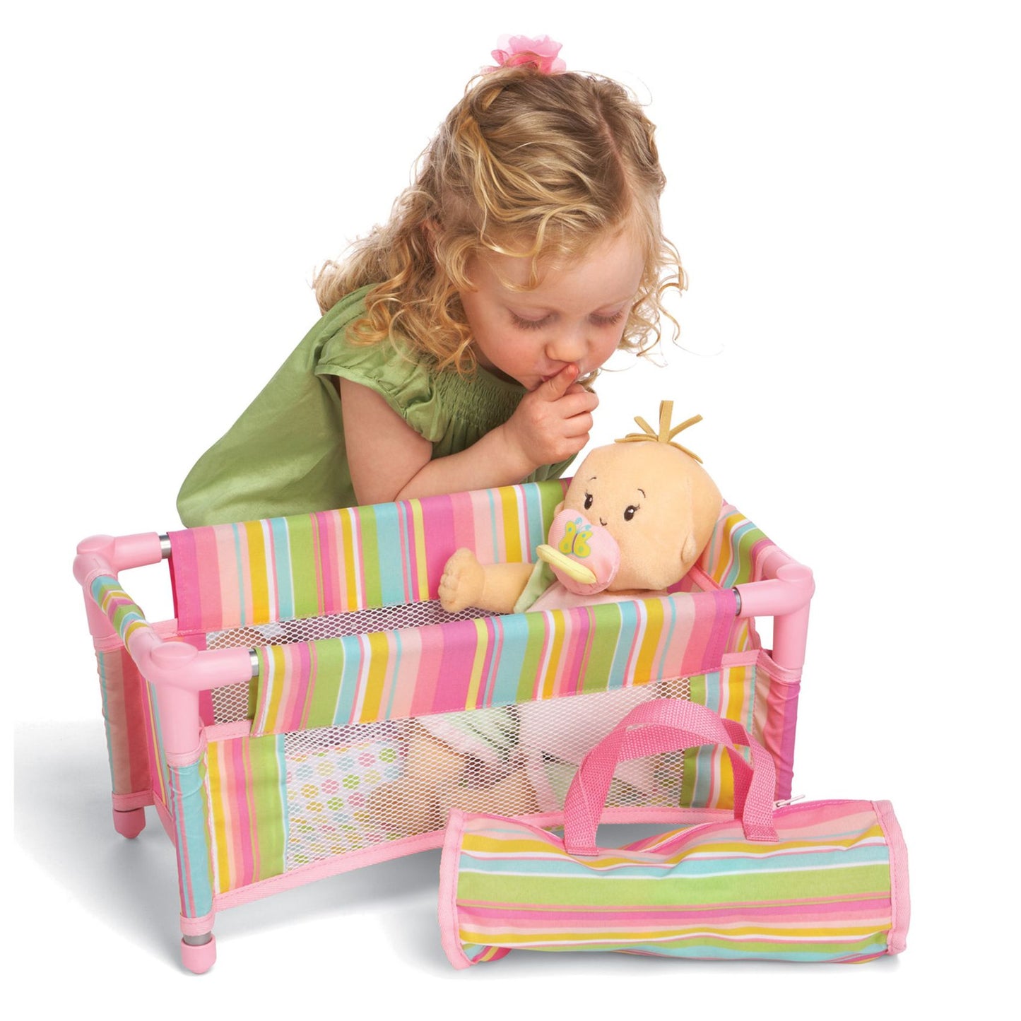 Manhattan Toy Baby Stella - Take Along Travel Crib for 15" Dolls