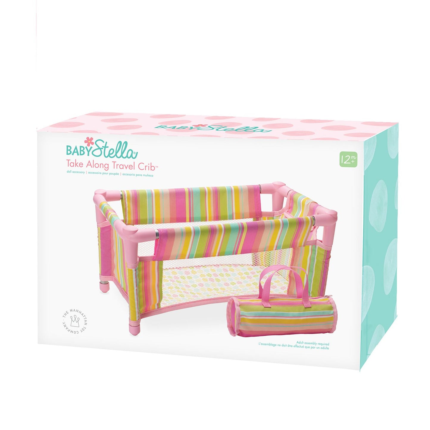 Manhattan Toy Baby Stella - Take Along Travel Crib for 15" Dolls