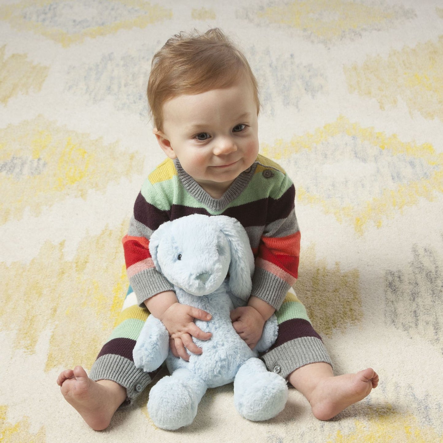 Manhattan Toy Lovelies Blue Bailey Bunny 12" Plush Toy