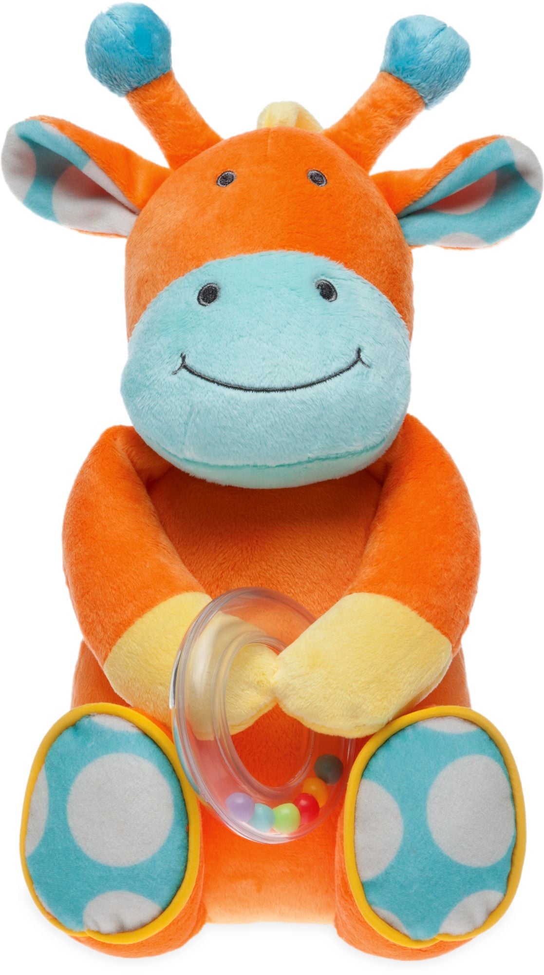 Bon Bon Giraffe Plush (with bead ring rattle)