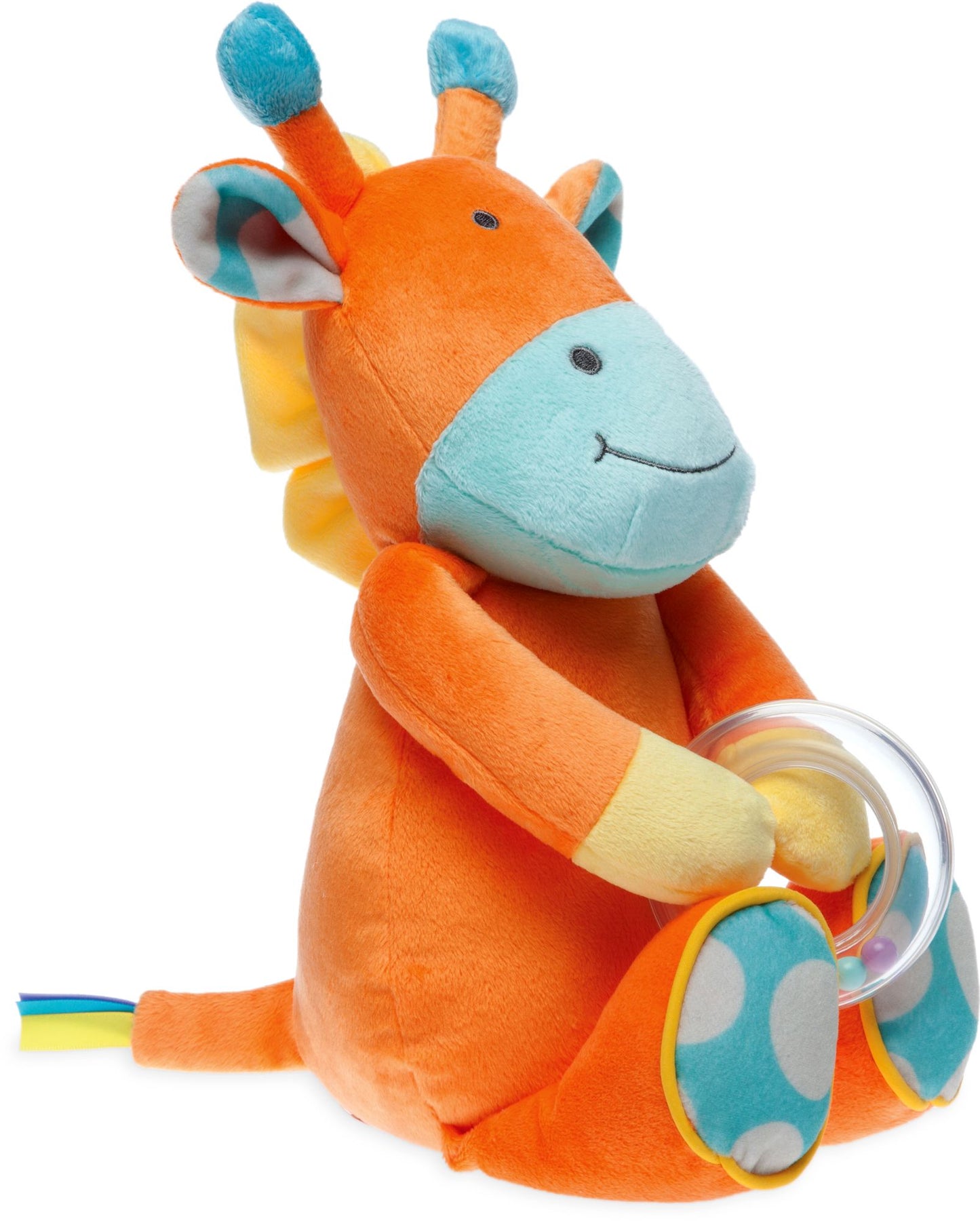Bon Bon Giraffe Plush (with bead ring rattle)