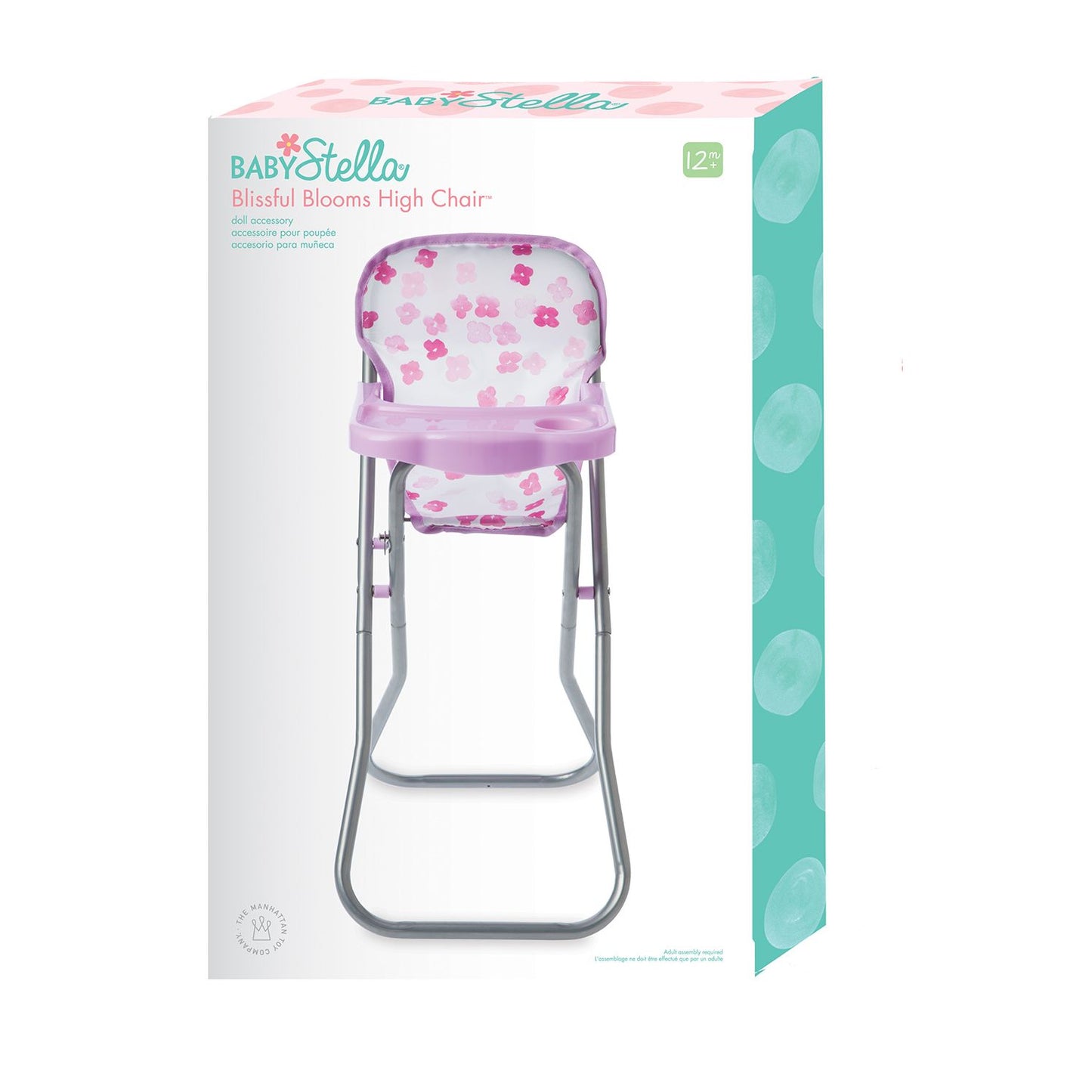 Manhattan Toy Baby Stella Doll Blissful Blooms High Chair
