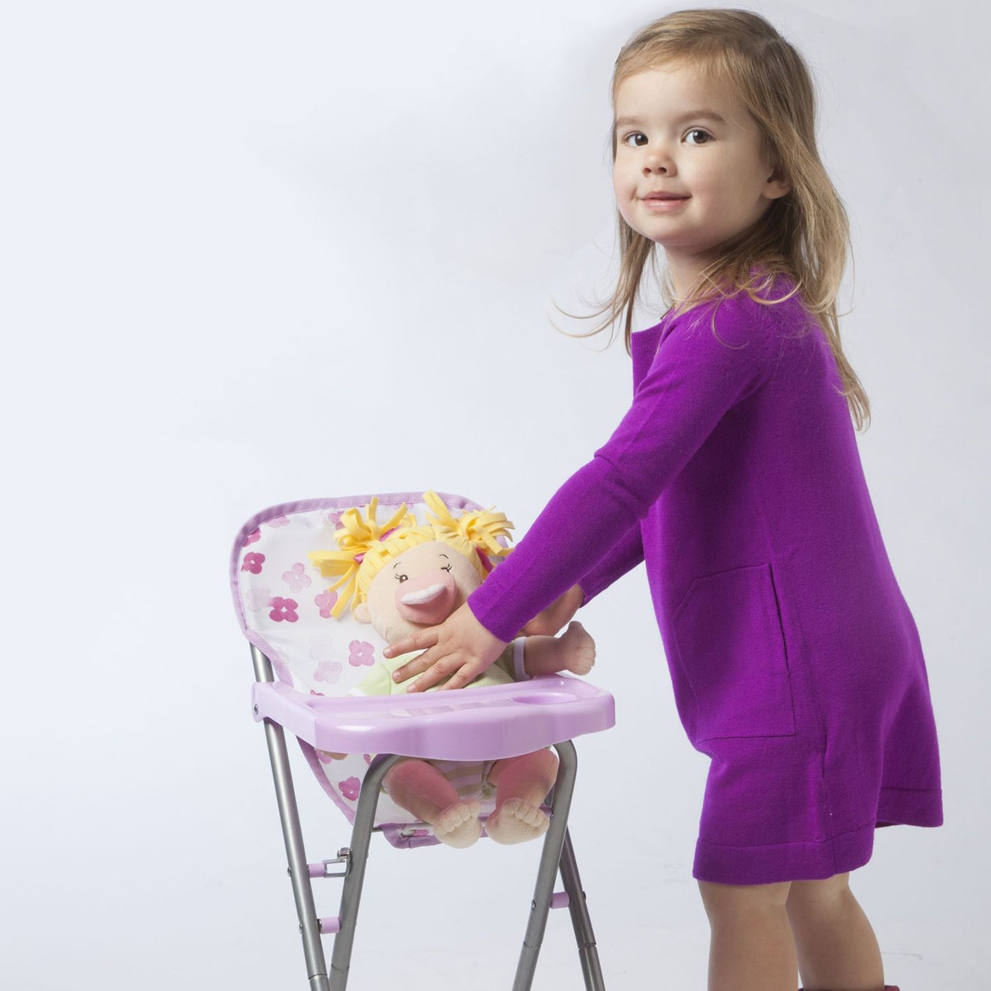 Manhattan Toy Baby Stella Doll Blissful Blooms High Chair