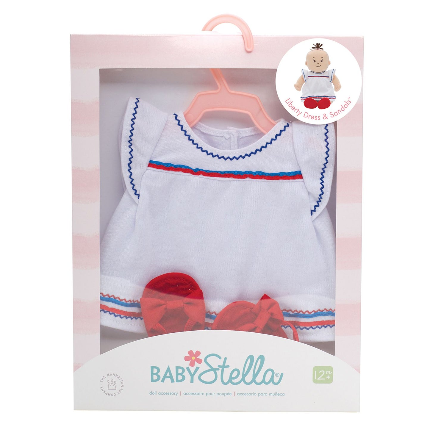 Manhattan Toy Baby Stella - Liberty Dress & Sandals 15" Baby Doll Outfit