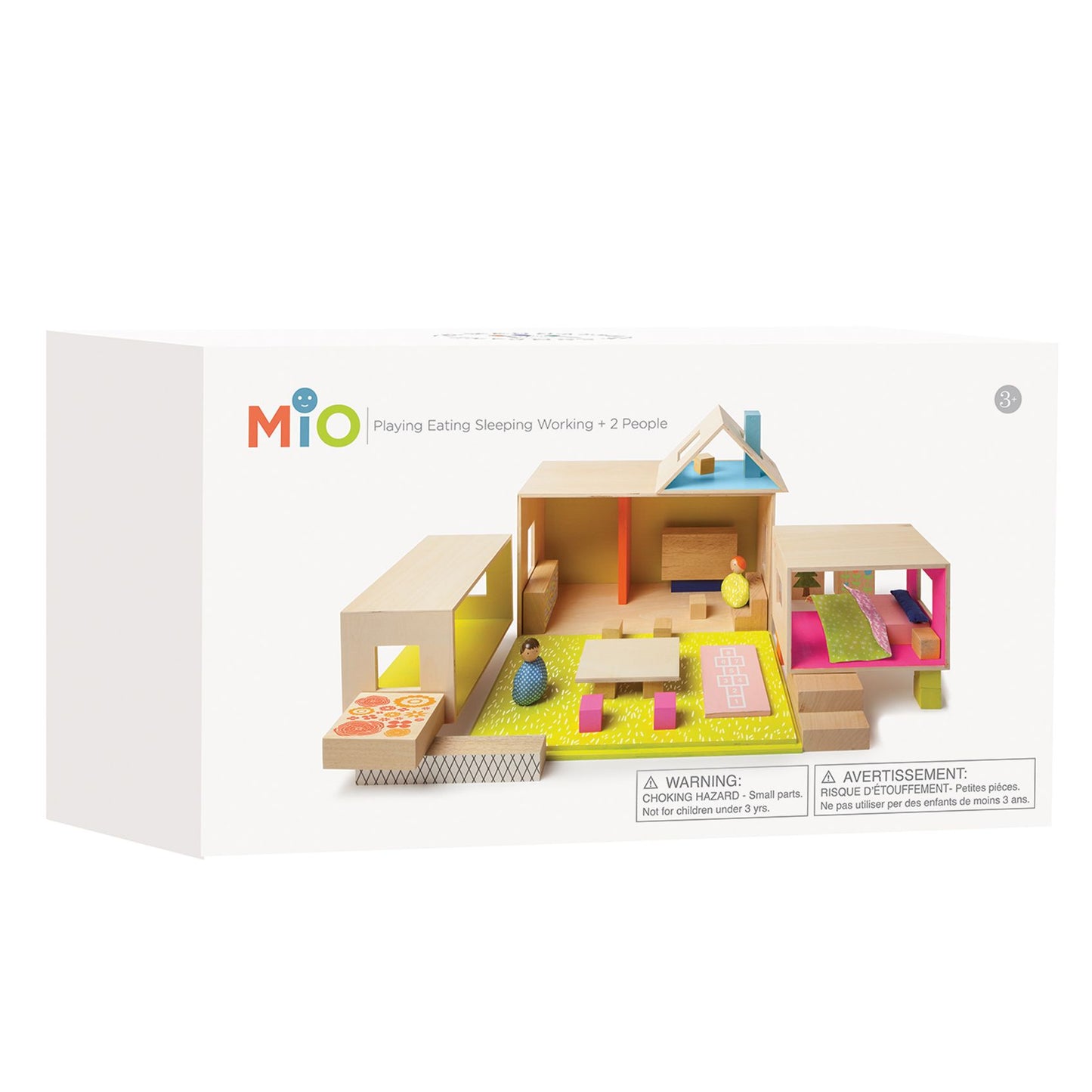 Manhattan Toy MiO Playing, Eating, Sleeping, Working, + 2 People Modular Building Set