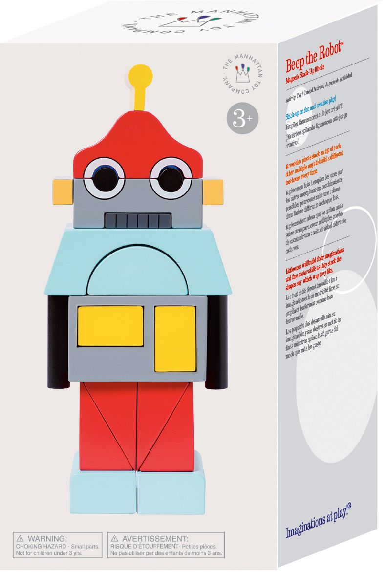 Magnetic Stack Up Blocks - Robot