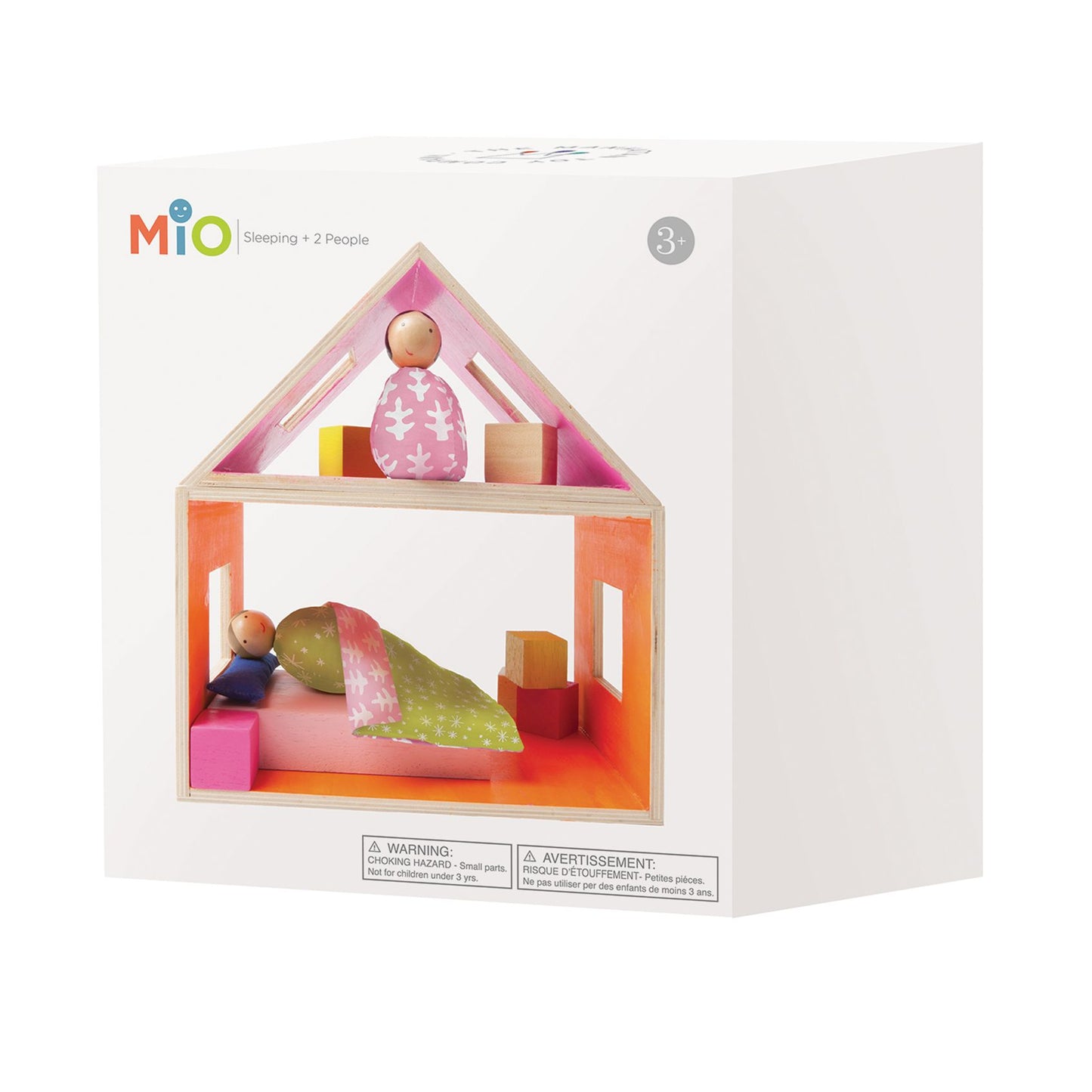 Manhattan Toy MiO Sleeping + 2 People Wooden Building Set