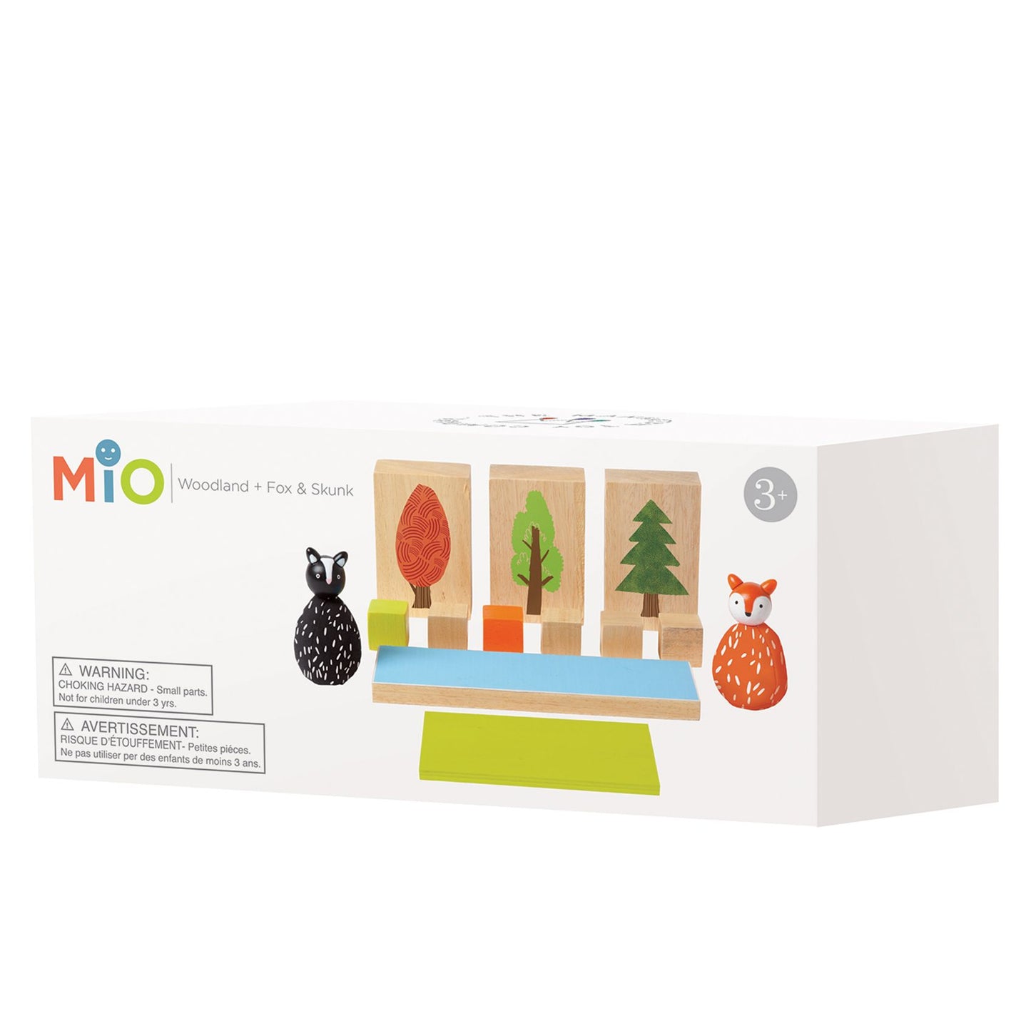 Manhattan Toy MiO Woodland + Fox + Skunk Wooden Building Set