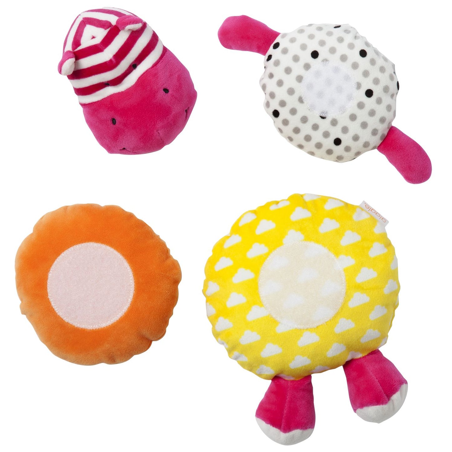 Manhattan Toy Soft Stacker Baby Toy, Pink Hippo