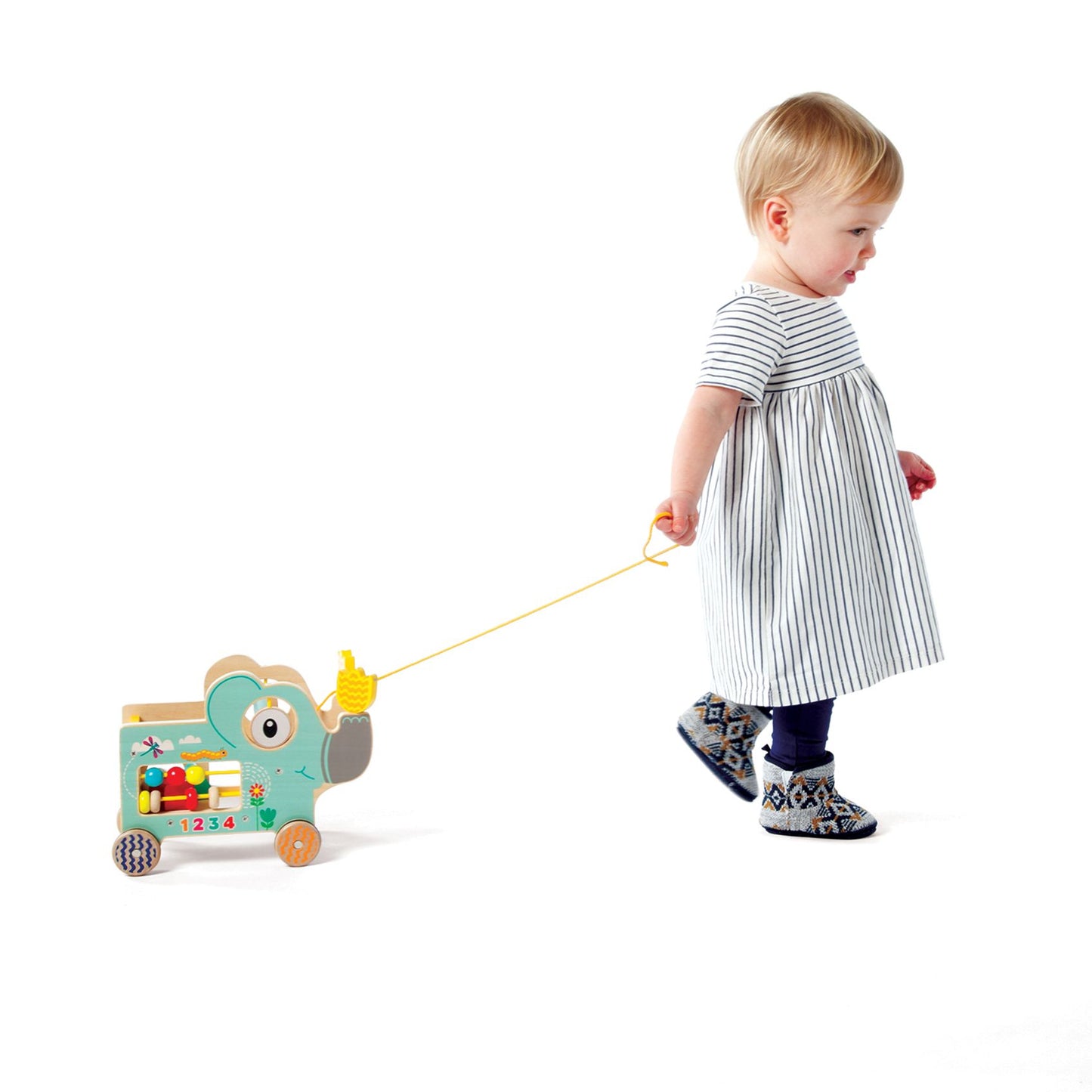 Manhattan Toy My Pal - Elly Wooden Toddler Pull Along Toy
