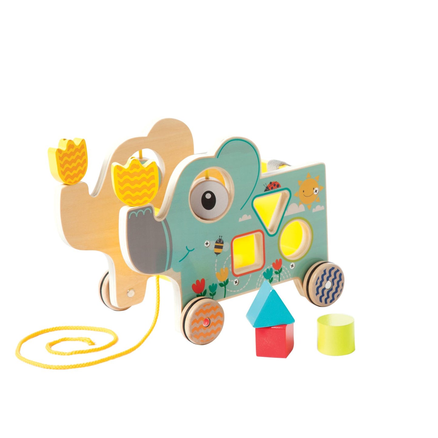 Manhattan Toy My Pal - Elly Wooden Toddler Pull Along Toy
