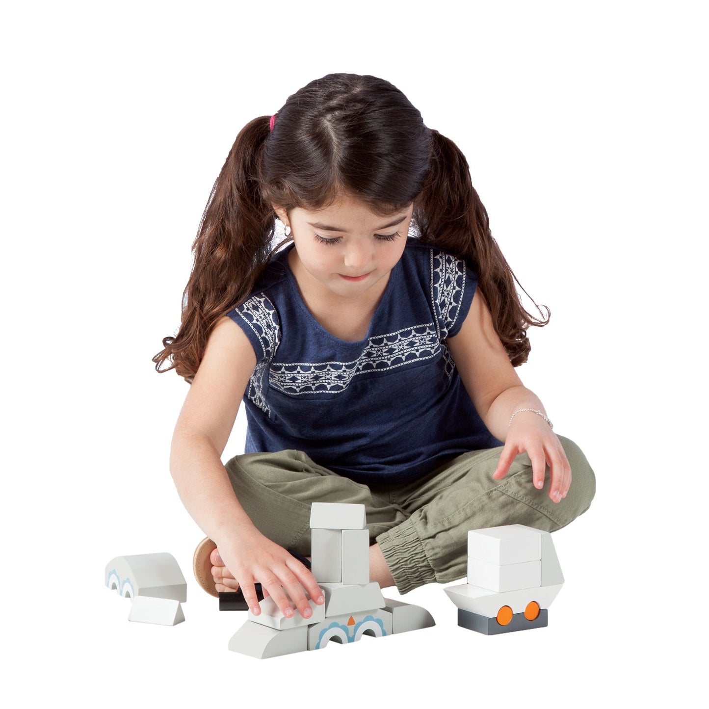Manhattan Toy Luna The Owl Magnetic Wooden Stacking Block Puzzle