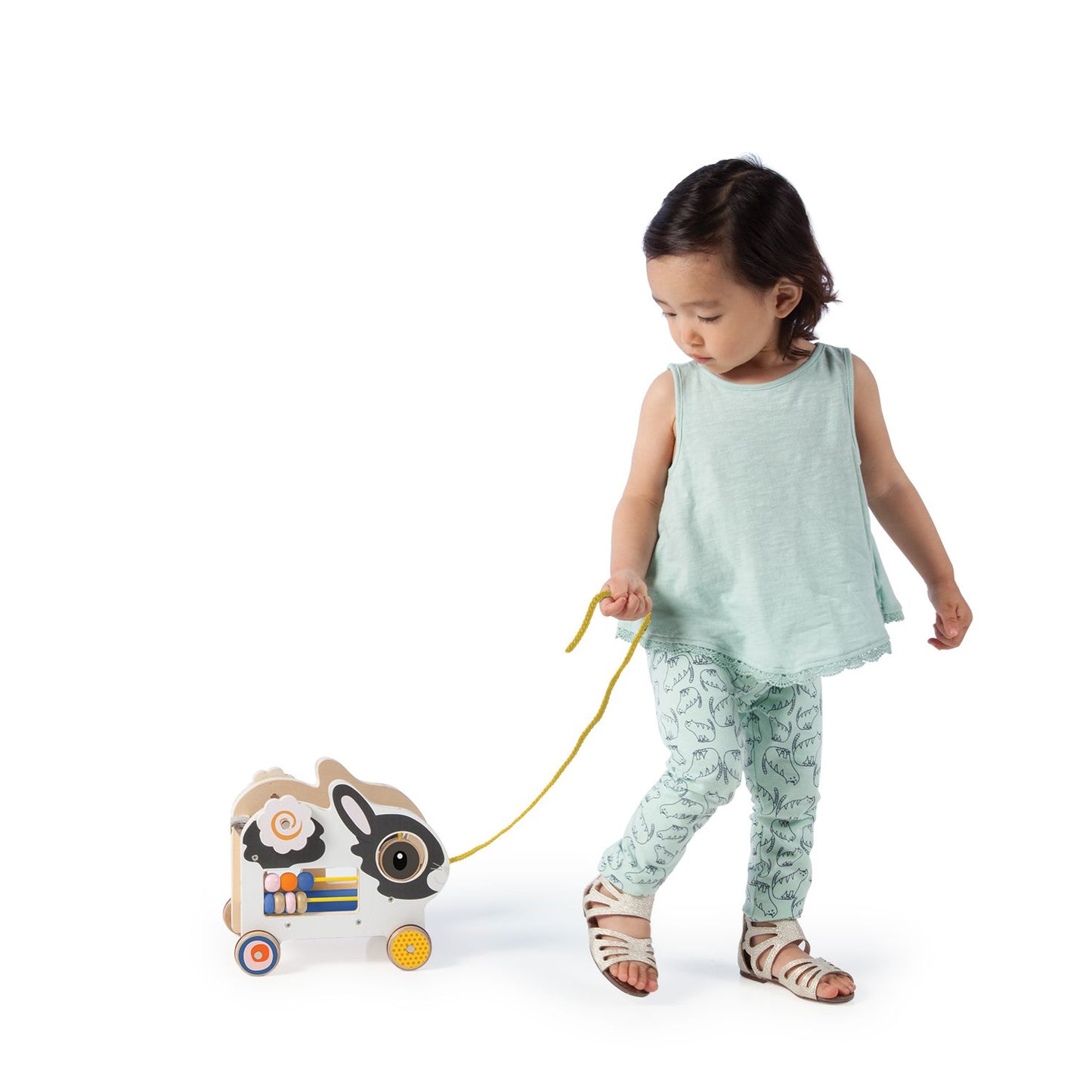Manhattan Toy My Pal Clover Wooden Pull-Along Preschool Activity Toy