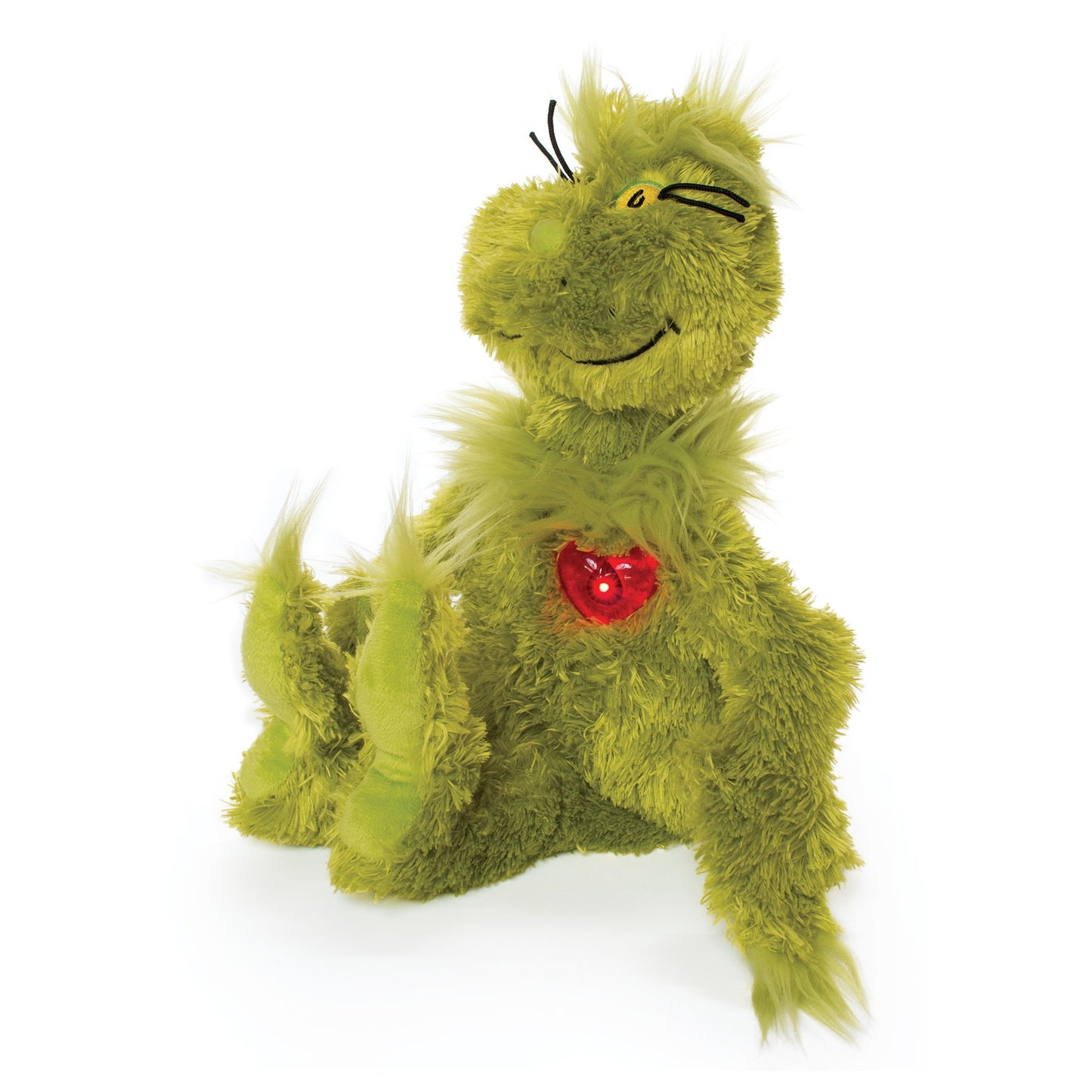 Grinch with Light Up Heart