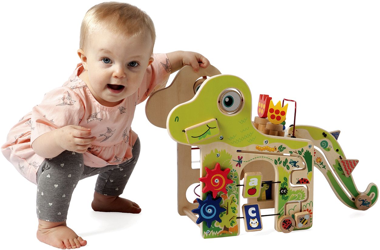 Playful Dino (tail tied underneath product)