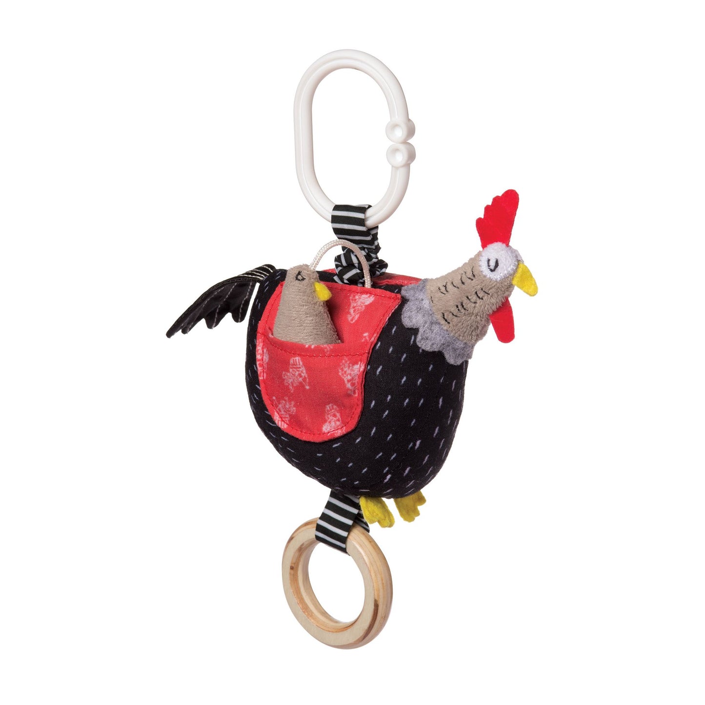 Manhattan Toy Farmer's Market Mother Hen Travel Toy w/ Clip