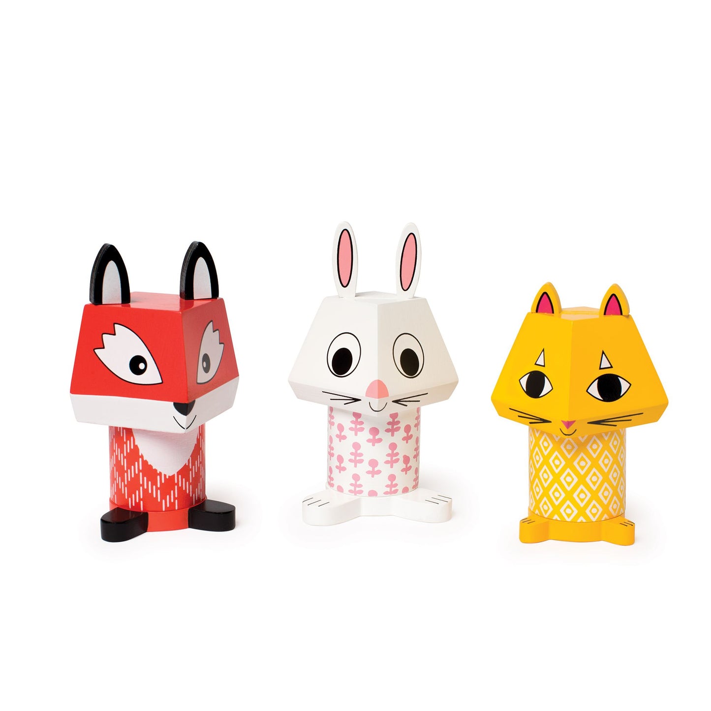 Manhattan Toy Mix and Match Magnetic Stackers (Fox, Bunny, Cat)