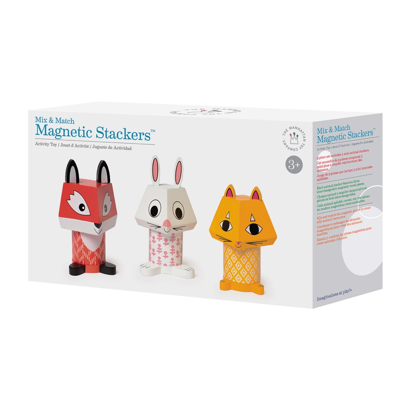 Manhattan Toy Mix and Match Magnetic Stackers (Fox, Bunny, Cat)