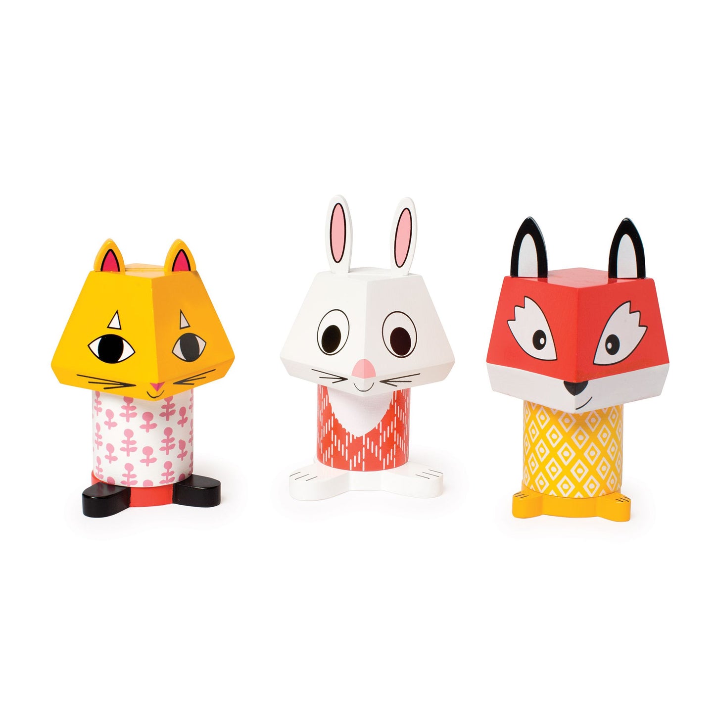 Manhattan Toy Mix and Match Magnetic Stackers (Fox, Bunny, Cat)