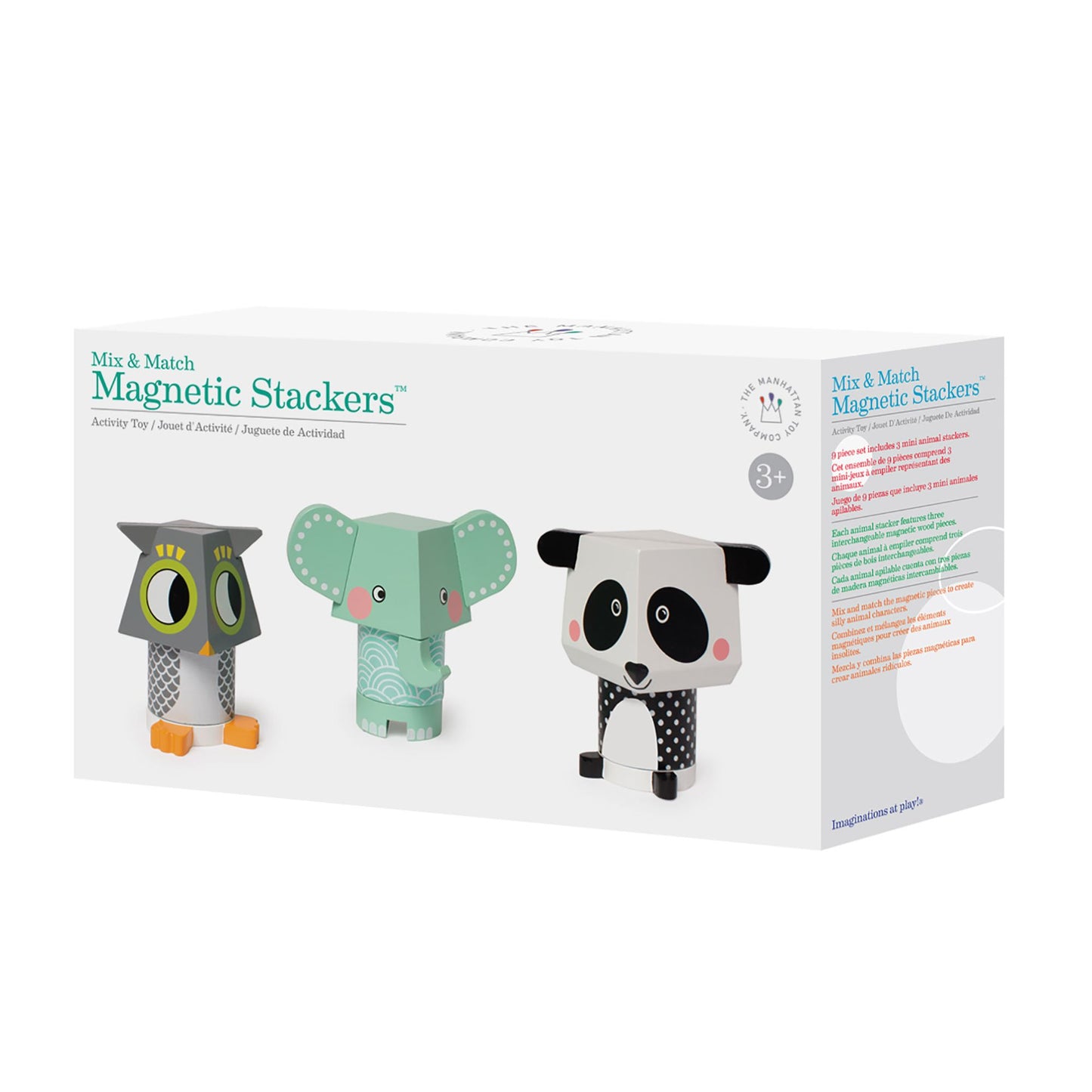 Manhattan Toy Mix and Match Magnetic Stackers (Panda, Owl, Elephant)