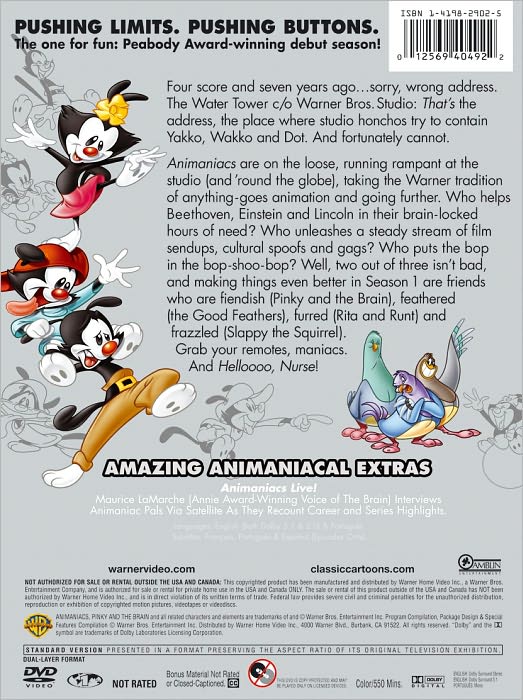 Steven Spielberg Presents: Animaniacs, Vol. 1 [5 Discs]