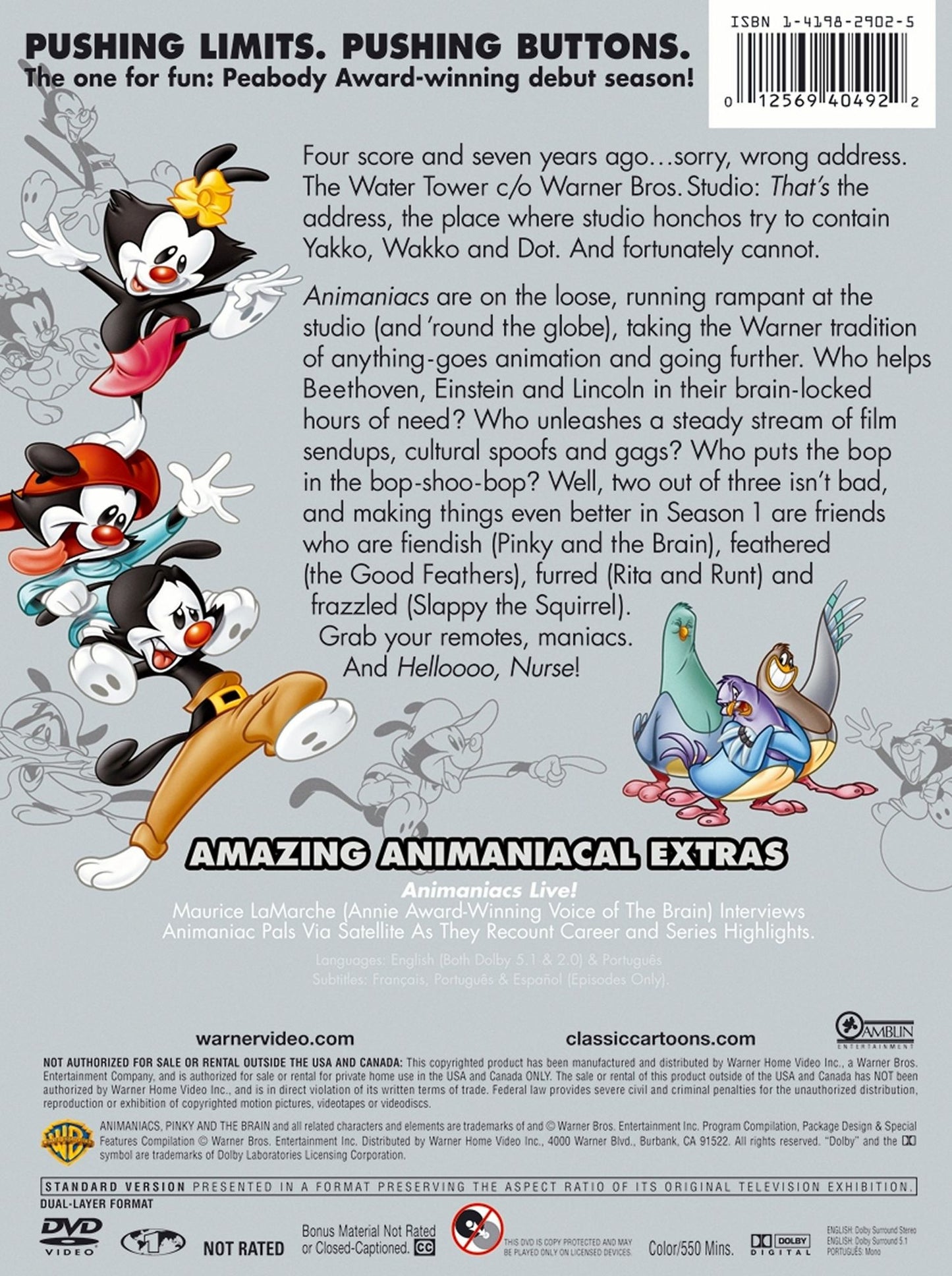 Steven Spielberg Presents: Animaniacs, Vol. 1 [5 Discs]