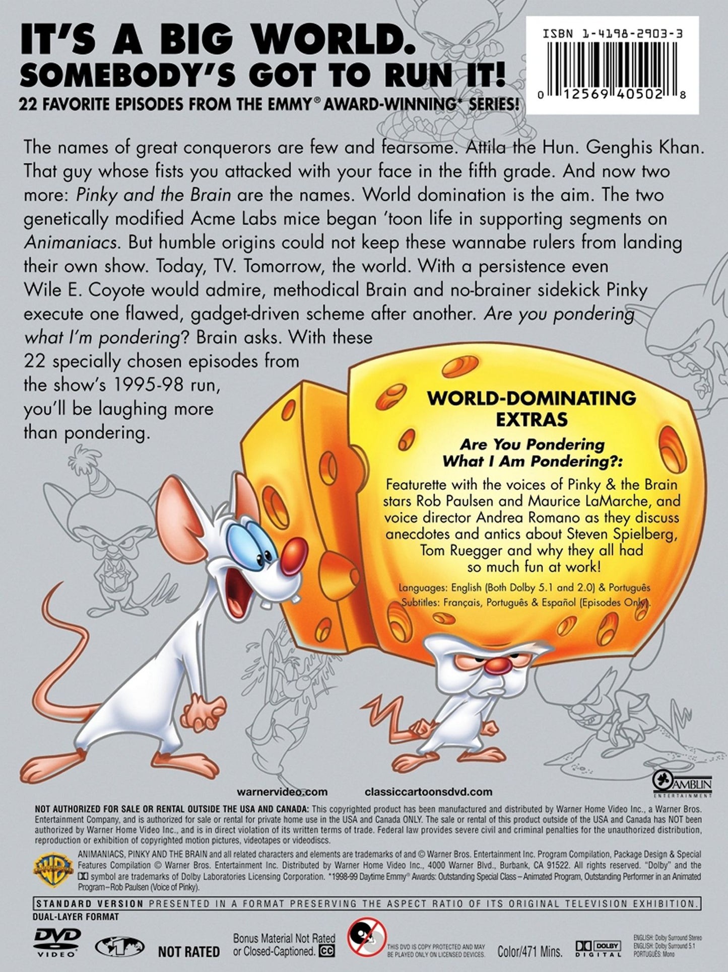 Steven Spielberg Presents: Pinky and the Brain, Vol. 1 [4 Discs]