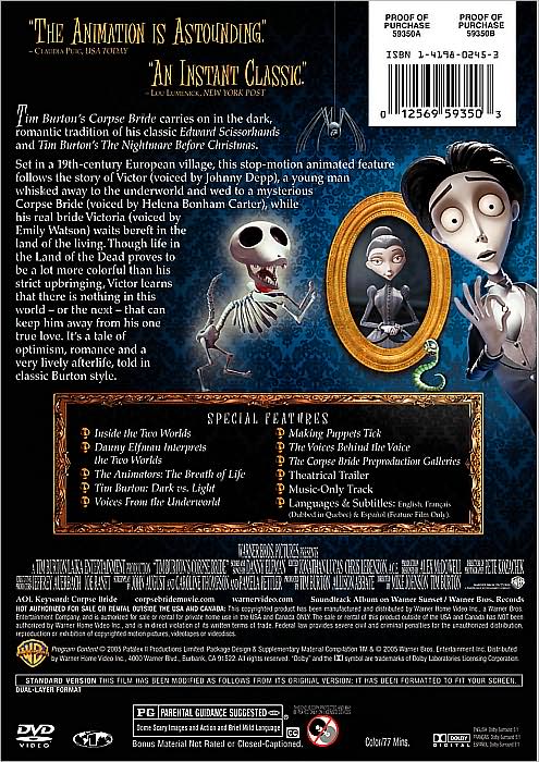 Tim Burton's Corpse Bride [P&S]