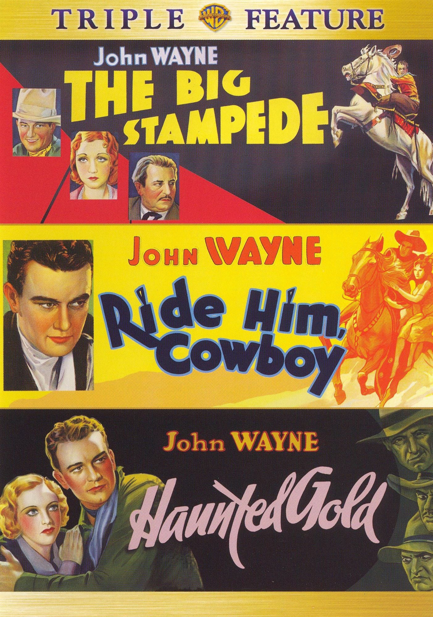 The Big Stampede/Ride Him, Cowboy/Haunted Gold