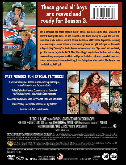 The Dukes of Hazzard: The Complete Third Season [4 Discs]