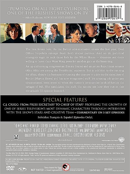 The West Wing: The Complete Sixth Season [6 Discs]