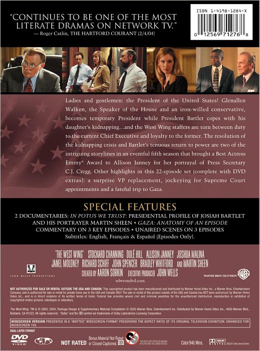 The West Wing: The Complete Fifth Season [6 Discs]