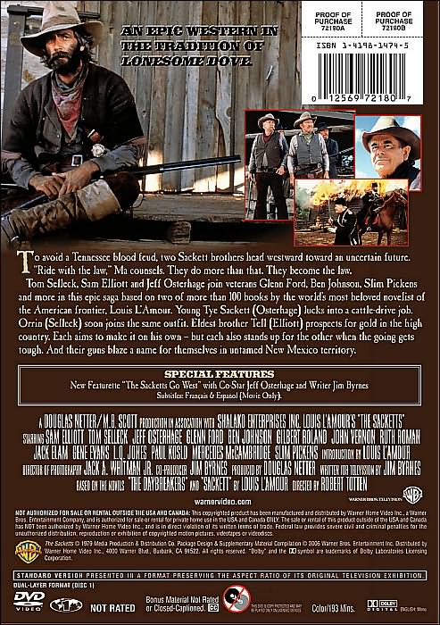 Louis L'Amour's: The Sacketts [2 Discs]