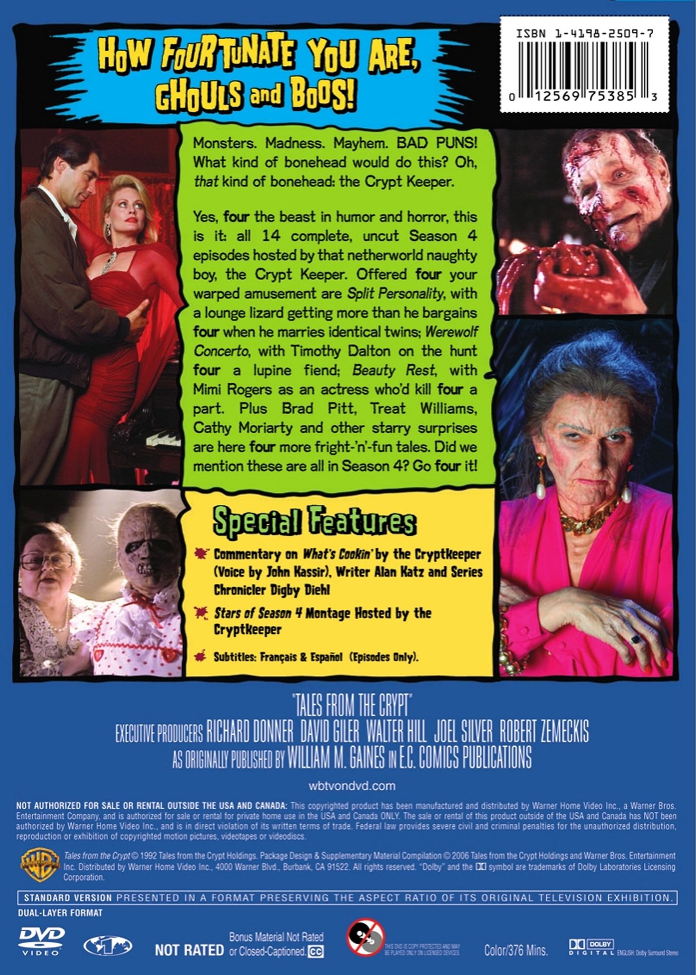 Tales from the Crypt: The Complete Fourth Season [3 Discs]