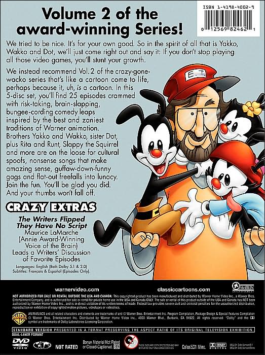Steven Spielberg Presents: Animaniacs, Vol. 2 [5 Discs]
