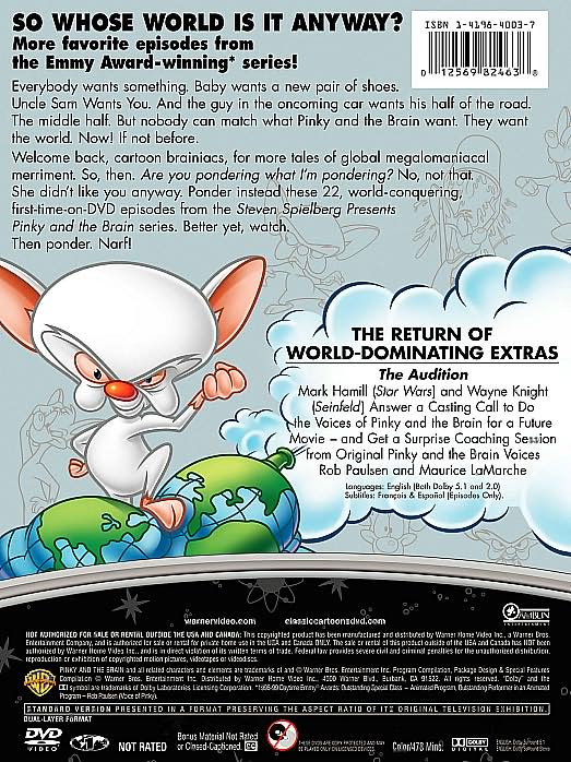 Stephen Spielberg Presents: Pinky and the Brain, Vol. 2 [4 Discs]
