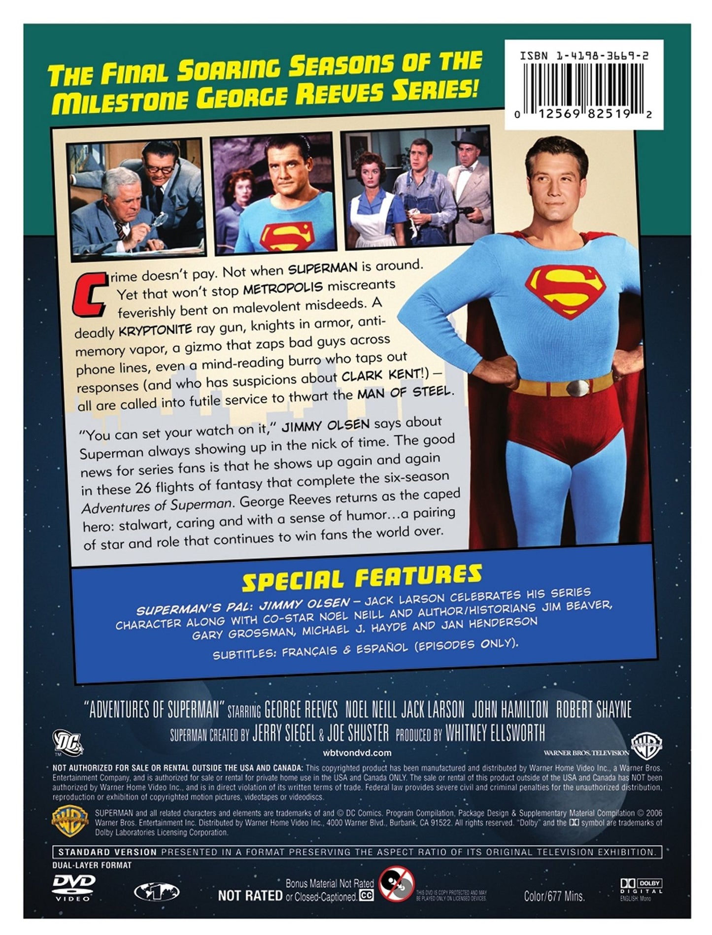 The Adventures of Superman: The Complete 5th and 6th Seasons - In Color [5 Discs]