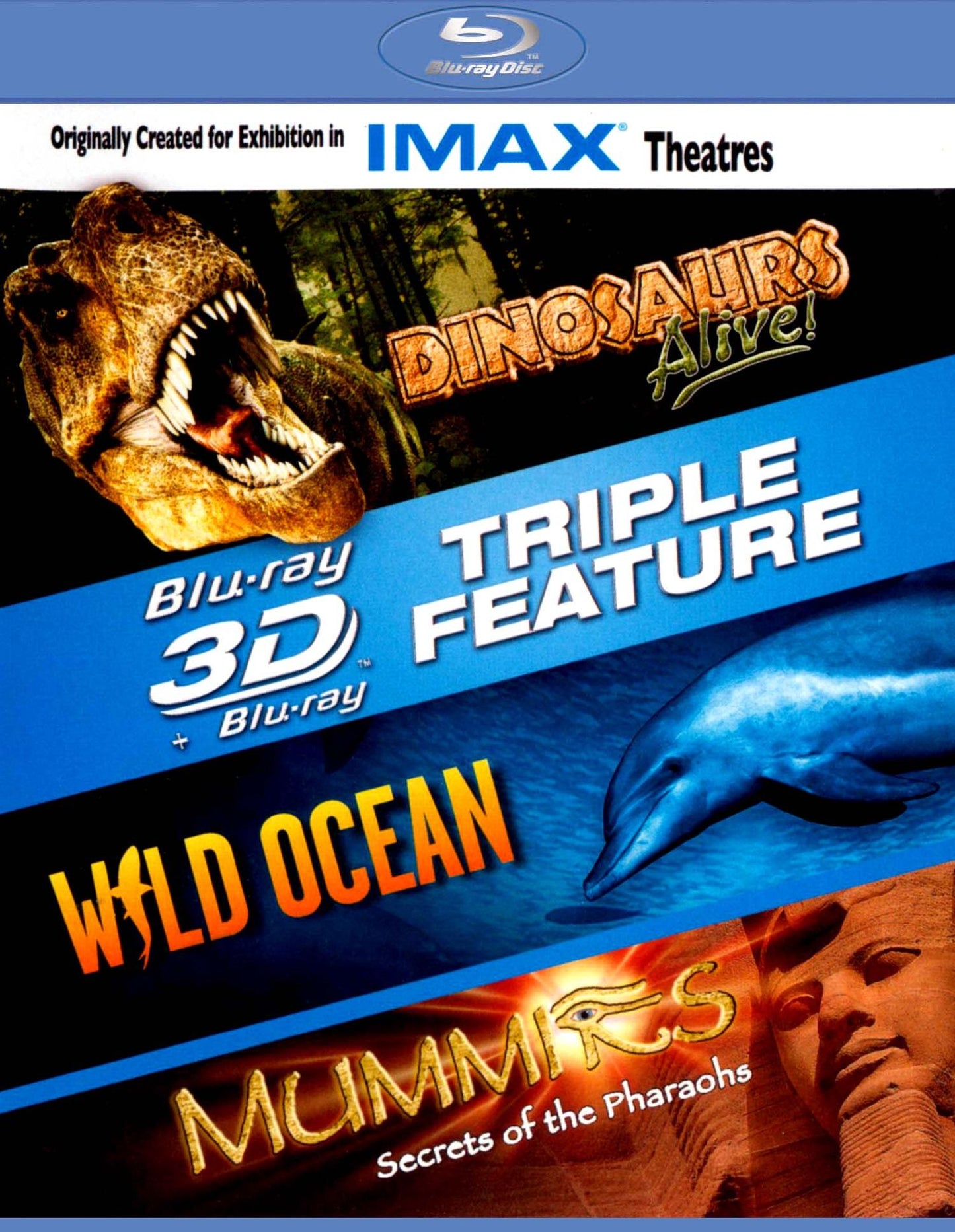 Dinosaurs Alive!/Wild Ocean/Mummies [3 Discs] [3D] [Blu-ray]